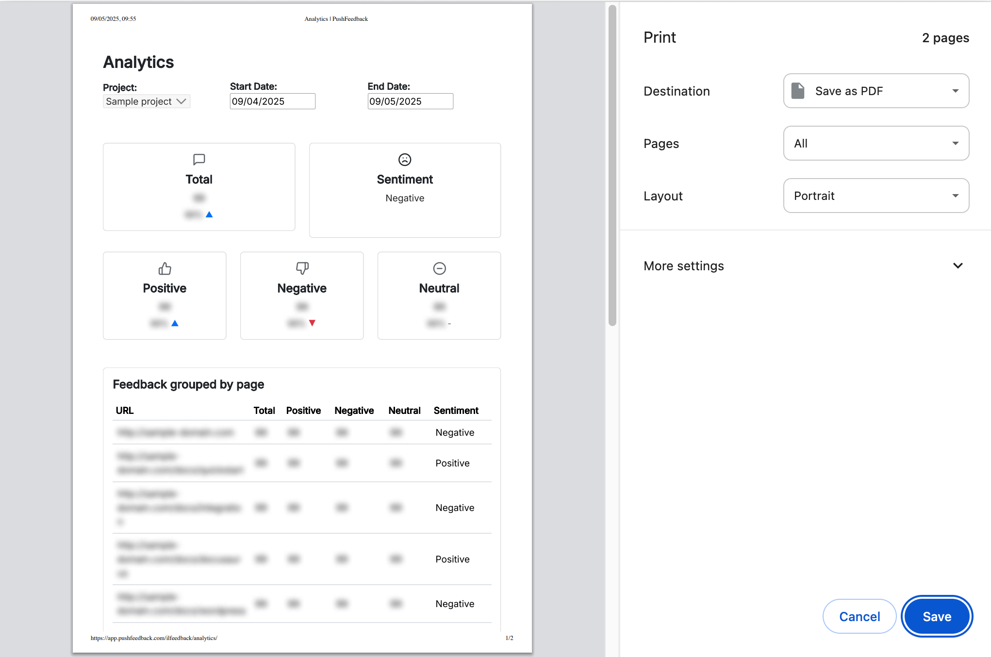 PDF Exports